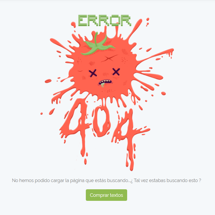 error 404 tomatext