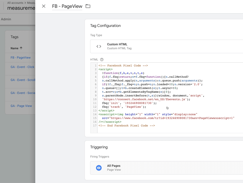 google tag manager