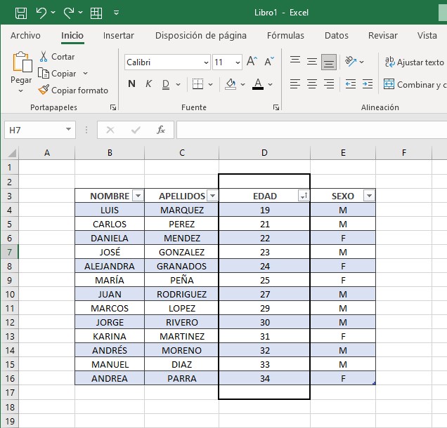 curso básico de excel