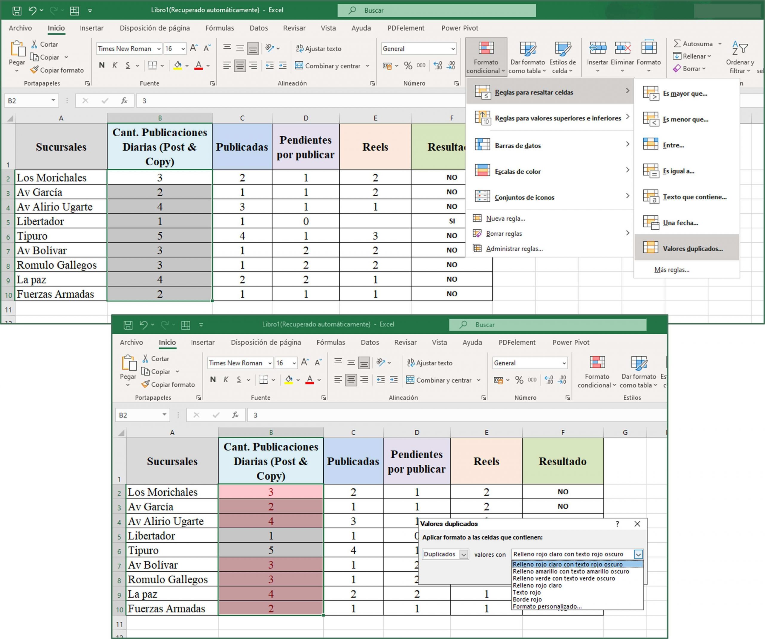 Funciones básicas de Excel