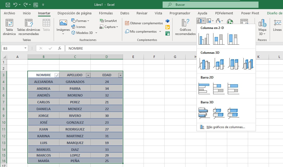 curso básico de Excel