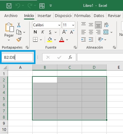 cuadro de nombres de excel