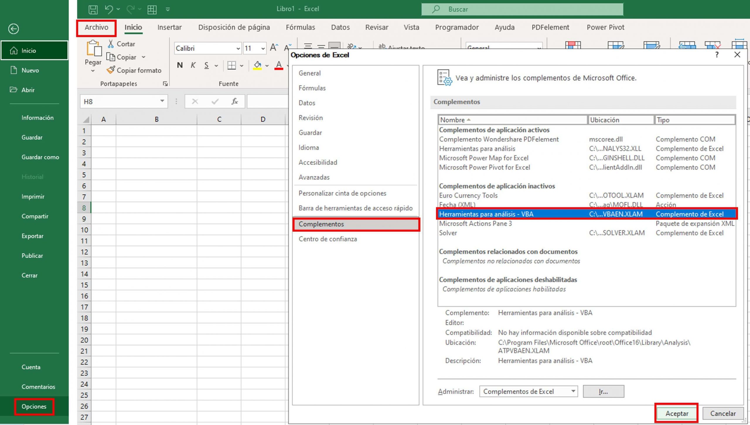 histograma en Excel