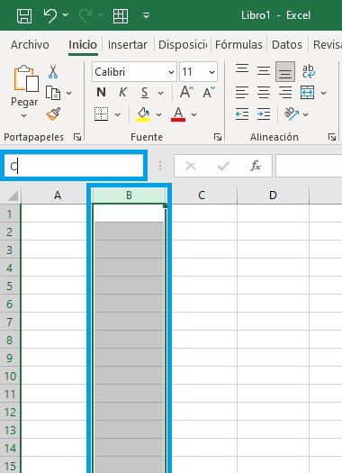 cuadro de nombres de excel
