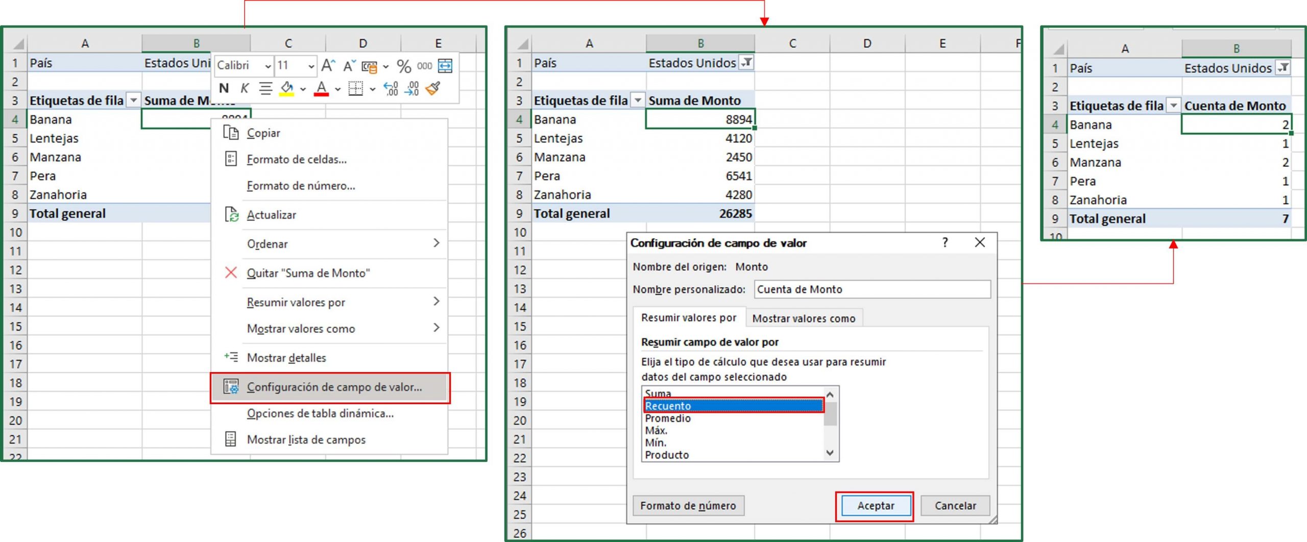 Tablas dinámicas en Excel