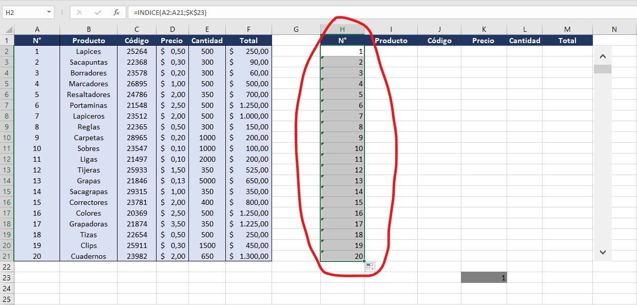 barras de desplazamiento
