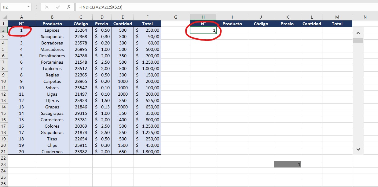 barras de desplazamiento