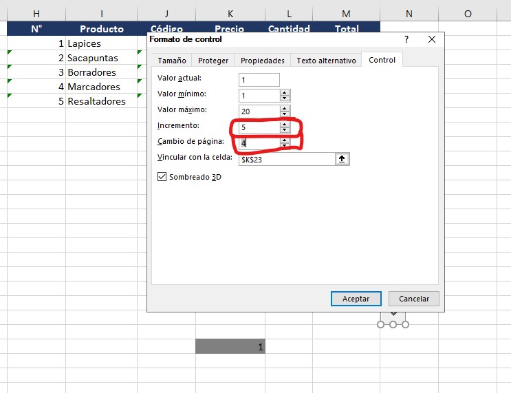 barras de desplazamiento