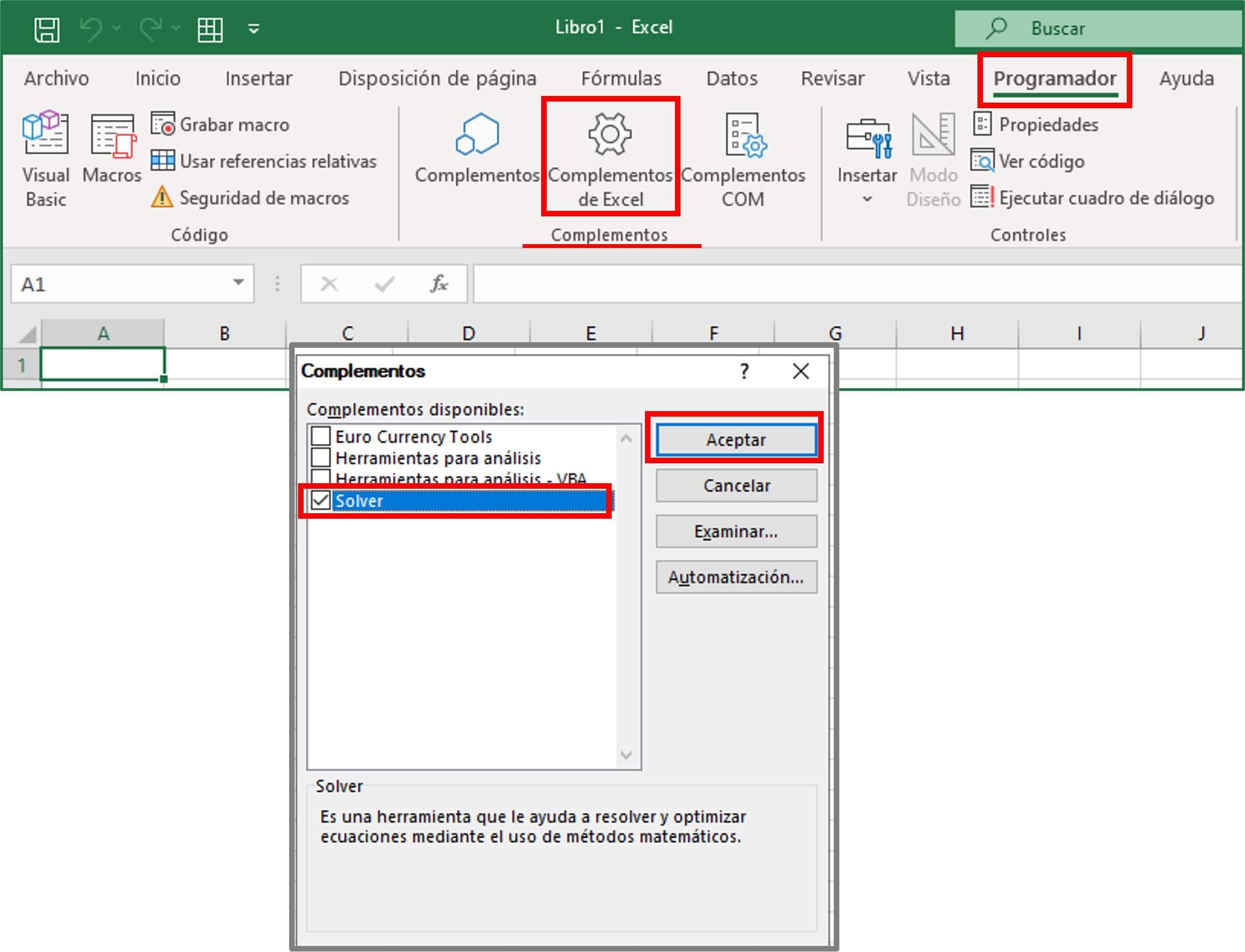 Solver en Excel