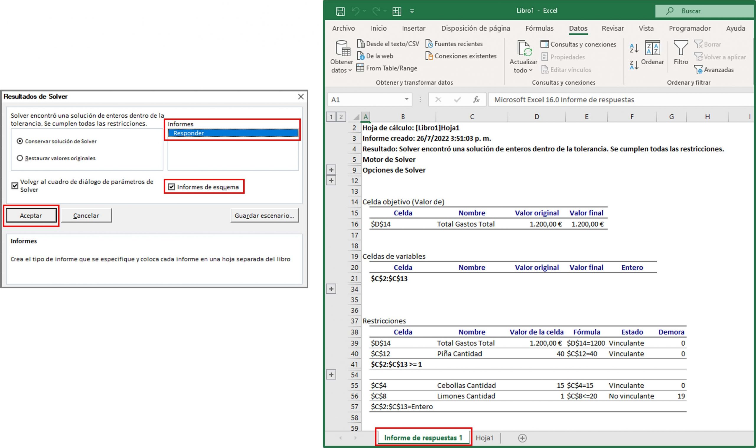Solver en Excel