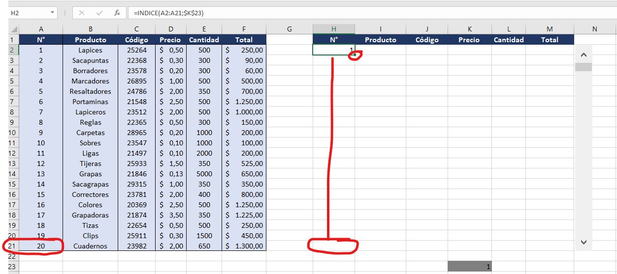 barras de desplazamiento