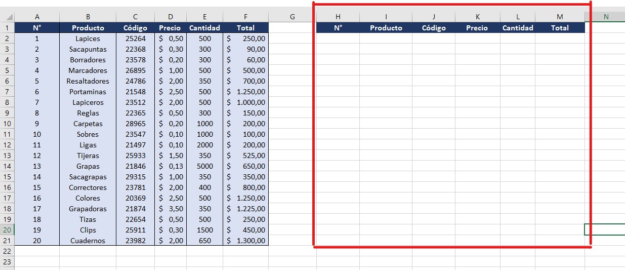 barras de desplazamiento