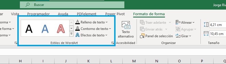 hacer dibujos en excel