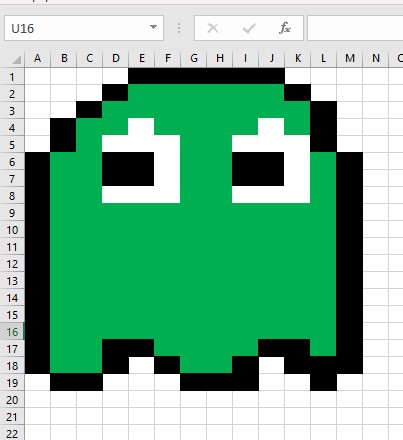 hacer dibujos en excel