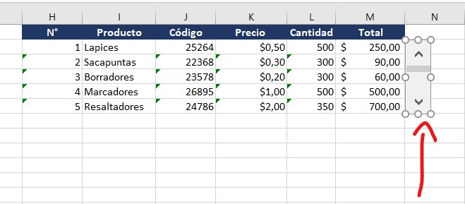 barras de desplazamiento