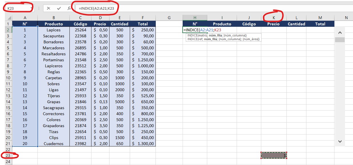 barras de desplazamiento