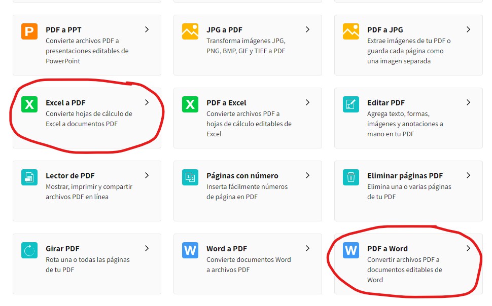convertir excel a word