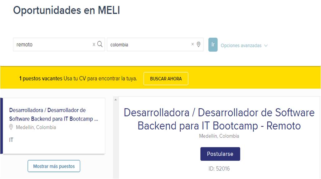 Trabajar en Mercado Libre desde casa