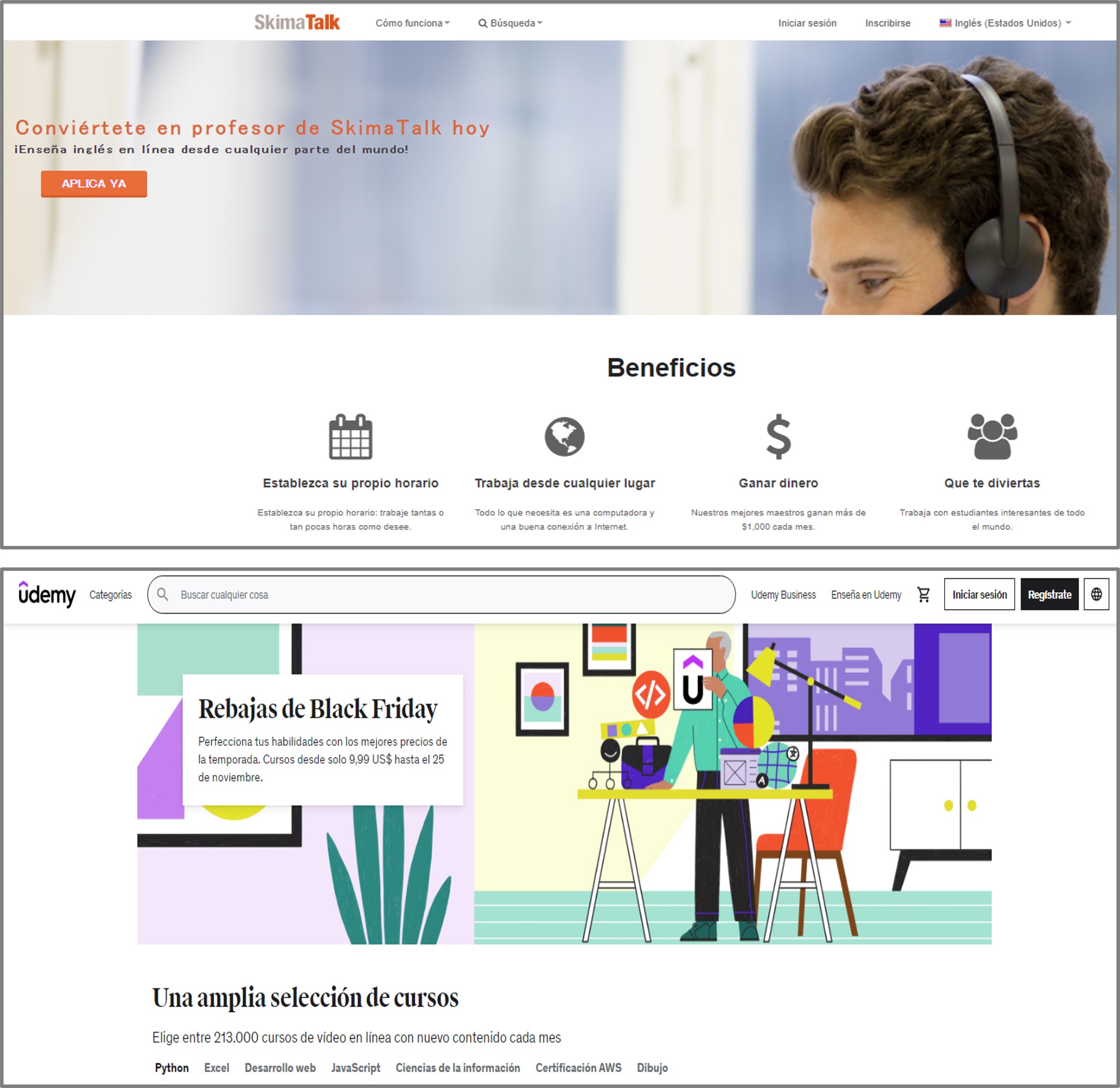 Trabajos en línea para estudiantes