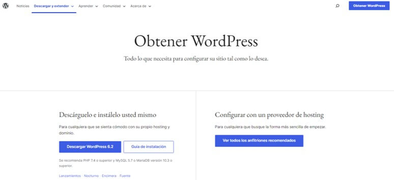 Precios de WordPress